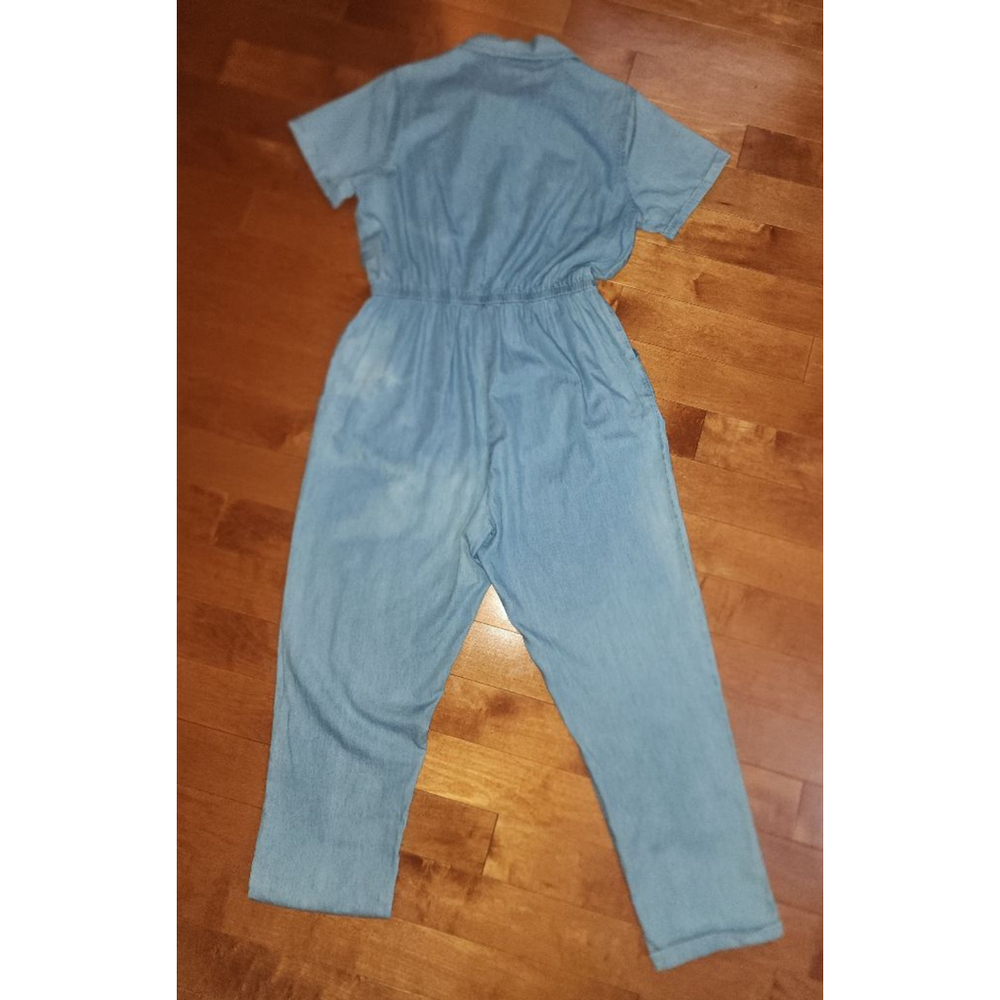 Women Sincerely Jules Jumpsuit Size L Blue Denim - Picture 5 of 7